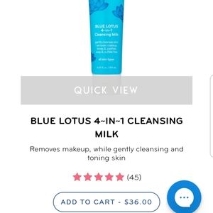 Purlisse Blue Lotus 4 in 1 Cleansing Milk
